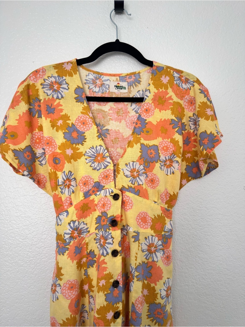 Marine Layer Camila Floral Mini Dress - Picture 4 of 10